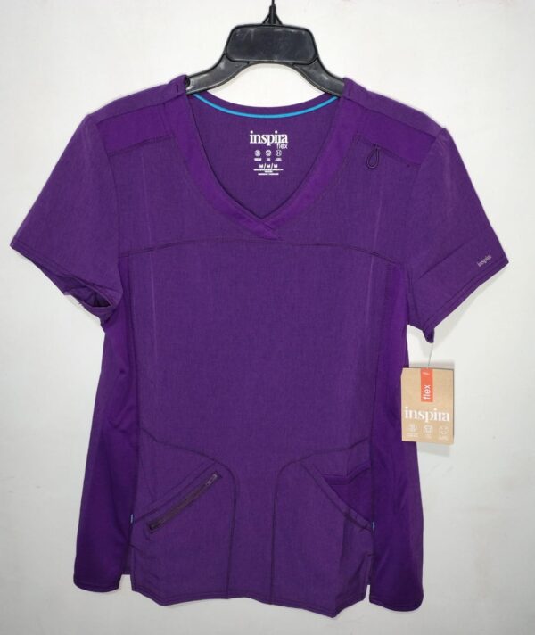 Camisa en antifluido para mujer  Talla M Morado