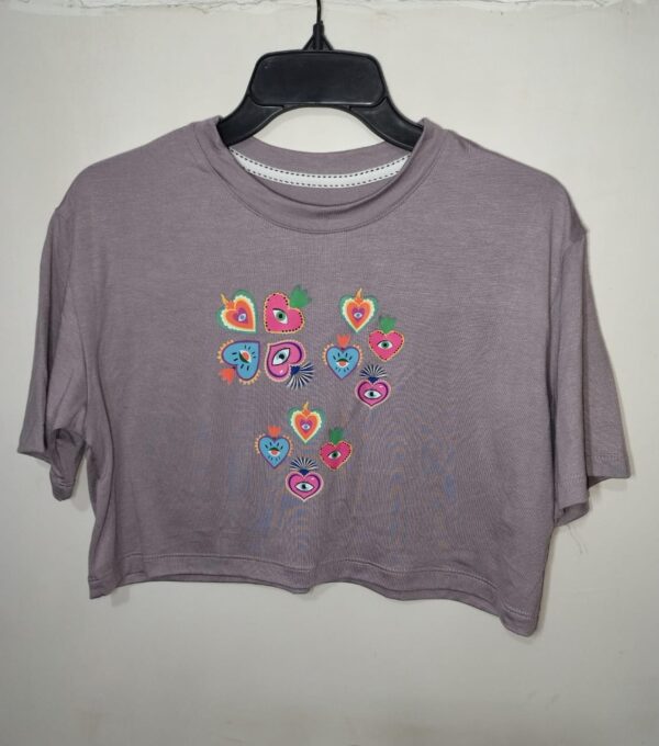 Camiseta crop top  Talla única sirve a talla S a Talla L