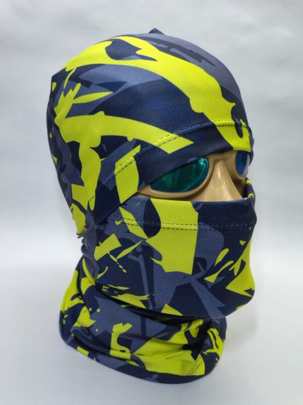 Balaclava Pasamontañas Sublimada en Polilicra Alto Voltaje